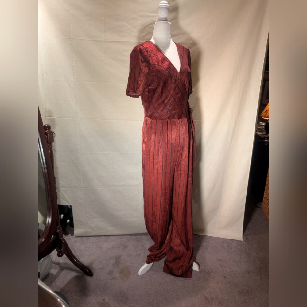 XHILARATION Sleek Satin Jumpsuit